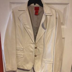 White leatherette jacket